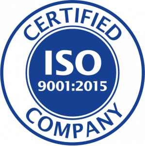 Certified ISO Company 9001:2015 logo